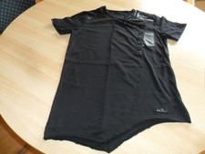 T-Shirt schwarz Gr. S mit Knöpfen - Cipo & Baxx