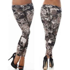 Damen Leggings lang Glitzer