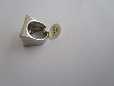 MASSIVER RING SILBERFARBEN AUS METALL  1,6 CM (16 MM) DURCHMESSER
