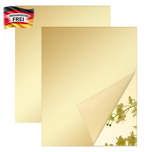 Goldene acrylspiegelplatten - goldene,