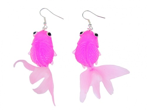Goldfisch ohrringe kampffisch - goldfisch,