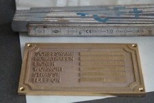 neue massive Messingplatte Schiffseigentümer Segelboot Motorboot 130x80x5 mm