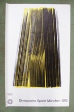 München Olympia 1972 Kunstplakat  von Hans Hartung - 64 x 101cm