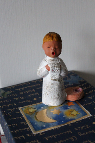 Singer engel mit kerzenhalter - singer,