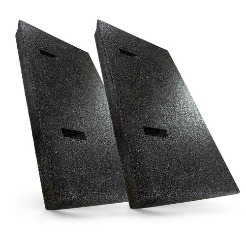 Autorampe gummi schwarz - 2x,