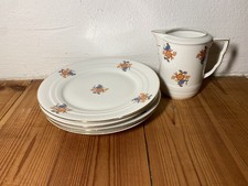 4 Kuchenteller Milchkännchen