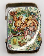 Easter Bunny Tin Container