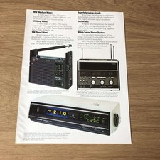 GRAM198 MAGAZIN WERBUNG 11X8 SONY CRF220 GLOBAL RADIO