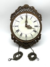 Comtoise Wanduhr Emaille Zifferblatt Metall AMS Uhrwerk W150A