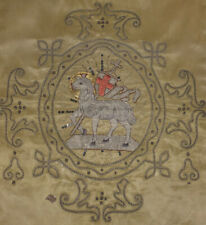 Agnus Dei Prozessionsfahne Lamm Gottes Spätbarock Brokat Stickerei Osterlamm RRR