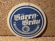 alter DDR Bierdeckel Falkenbrauerei eGmbH Dresden Bären Bräu +1981 aus Sammlung 