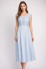 Kleid Gr. 46 Hellblau Damen