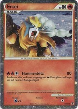 Pokémon Entei Prime Holo Rare Black Star Promo HGSS20 EXC Deutsch