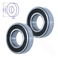 2x Radlager / Radlagerset 6206