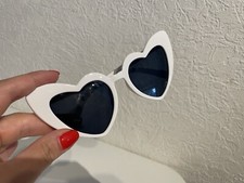 15x Sonnenbrille Herz weiß Foto Booth Foto-Box Hochzeit 