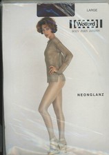 WOLFORD NEON GLANZ Strumpfhose, L, Anthrazit, Neu mit Etikett