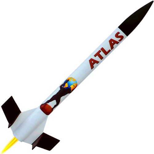 Fliegende modellrakete atlas - modellrakete,