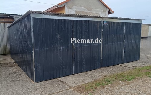 Blechgarage 6x5x2 14m - blechgarage, 6x5x2,14m
