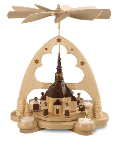 Tischpyramide seiffener kirche - tischpyramide,