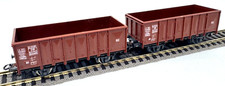 2x Roco Hochbordwagen