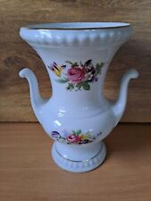 Bareuther Porzellan Vase Golddekor Blumen Haushaltsauflösung H 20,5 cm