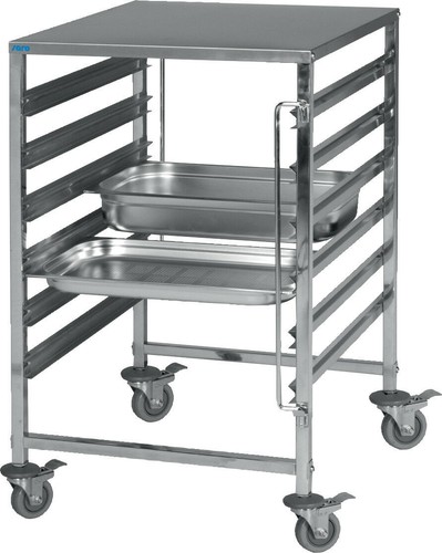 Saro edelstahl regalwagen mit - saro,