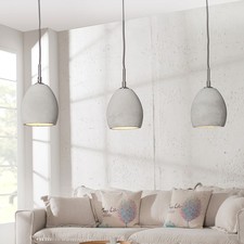 Design Beton 3er Hängeleuchte CEMENT-COLLECTION III Pendelleuchte E14 Hängelampe