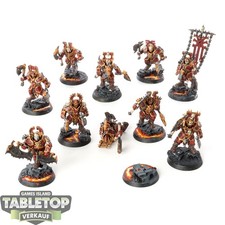 Blades of Khorne - 10x Blood Warriors - bemalt