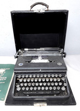 Alte Schreibmaschine Torpedo Büromaschine Tragbare Koffer Mettalguss M 12