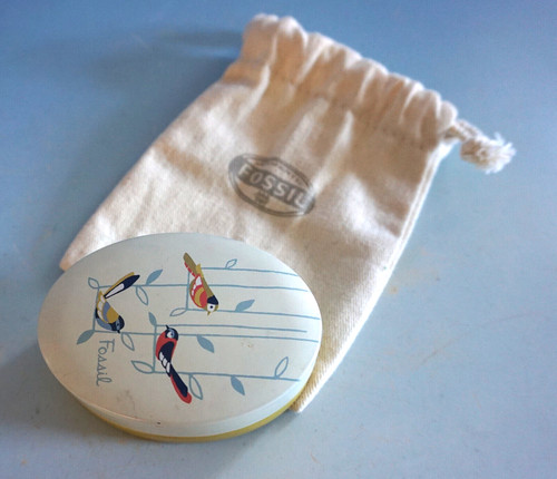 Vintage fossil blechdose - fossil,