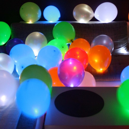 Leuchtende led luftballons - leuchtende,