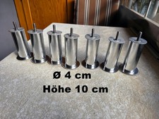 7x Couchfüße Verchromt