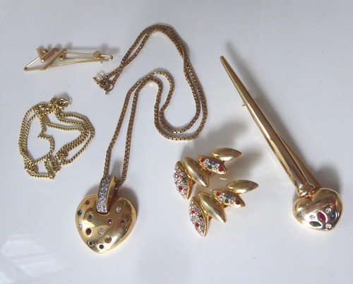 Vintage schmuckset vergoldet - vintage,