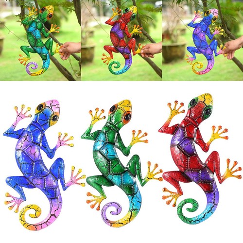 Metallene gecko gartenfiguren - metallene, gecko-gartenfiguren