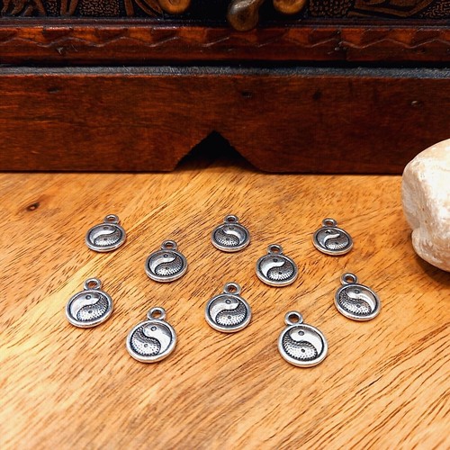 Yin yang charms - yin, &