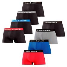 BRUNO BANANI Männer Hipster Retroshorts Webgummibund Logo schwarz bunt 4 Stück