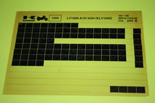 original Microfiche Kawasaki KLV1000 LV100A Bj. 2004-2005 Explosionszeichnung