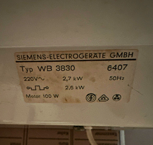 Siemens walzenbügelmaschine - siemens,