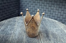 Krone Übertopf Rost H13cm Pflanztopf Rostdeko Gartendeko Nostalgie