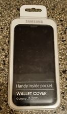 Original Samsung Galaxy J7 (2017) Wallet Cover EF-WJ730 Schutzhülle Schwarz