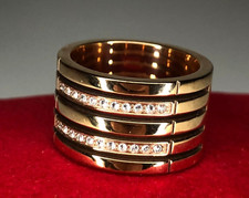 Tommy Hilfiger Damen Ring Vergoldet Edelstahl Design Modeschmuck Ring