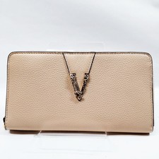 NO TARIF VERSACE Long Wallet Beige Leder 2281678