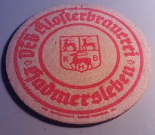 Alter Bierdeckel Gastronomie DDR VEB Klosterbrauerei Hadmersleben
