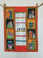 Geschirrtuch Kalender 1970