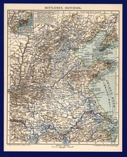 Landkarte anno 1902 - China