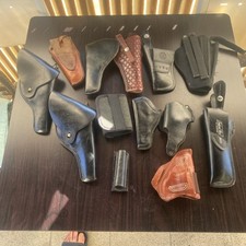 Holster,Halfter,Pistole,Messer,Konvolut,Leder,gebraucht,Jagd,Retro,Vintage