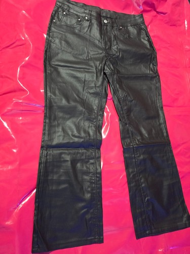Herren kunstleder hose - kunstleder,