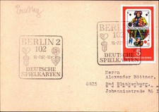 DDR PK BERLIN - Bad Blankenburg - 18.7.1967 - Mi.1298 - Deutsche Spielkarten
