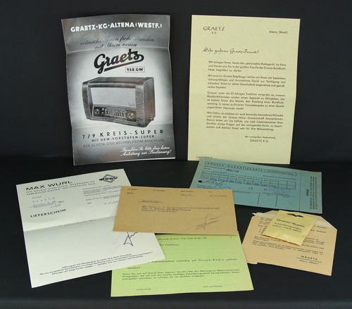 Graetz 158 radio - graetz, gw
