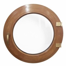 Rundfenster Dreh Golden Oak Kunststoff VEKA 2-fach Verglasung